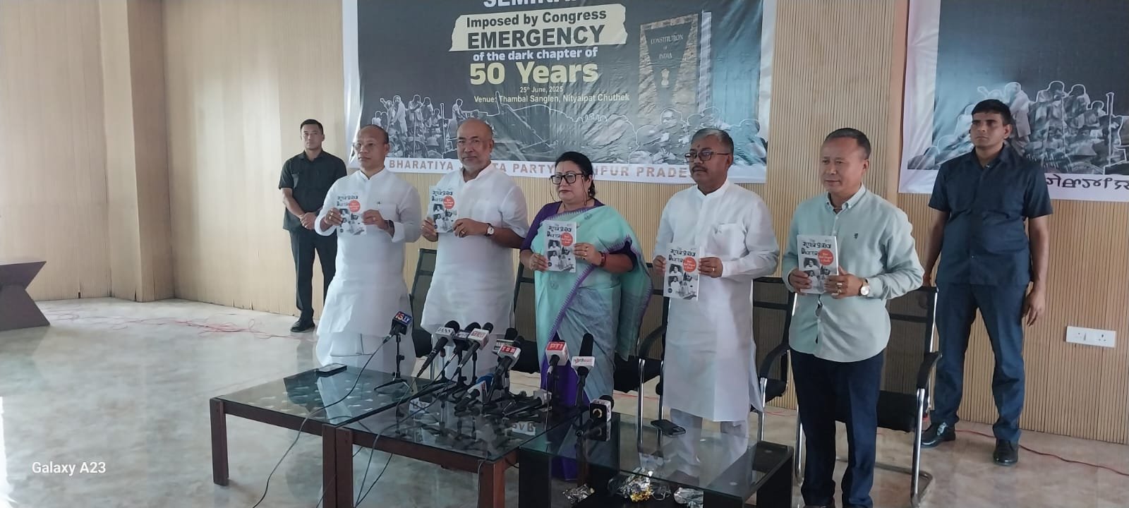 Former Manipur CM Biren Releases PM Modi’s Book ‘Emergency Diaries’