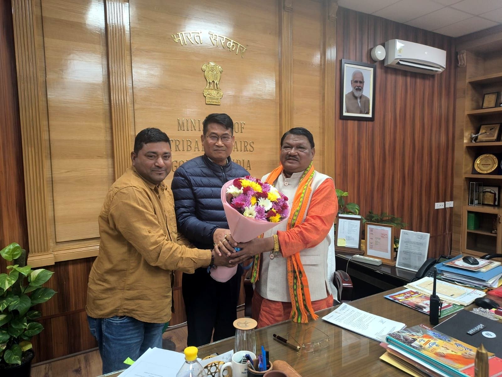 Tripura Minister Bikash Debbarma Seeks Jual Oram’s Support for Drone Pilot Training Project of Tribal Youths