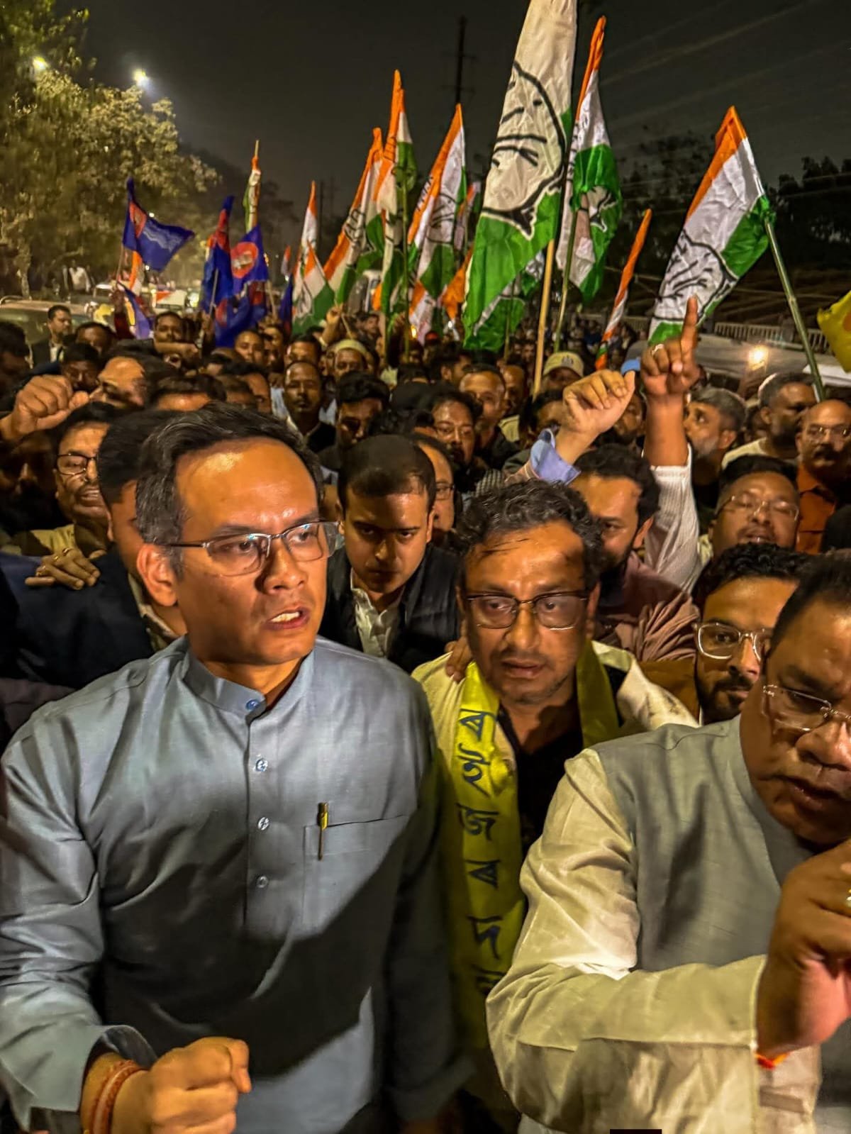 United Opposition Protests Alleged ‘Vote Theft’ In Assam Ahead Of Assembly Elections