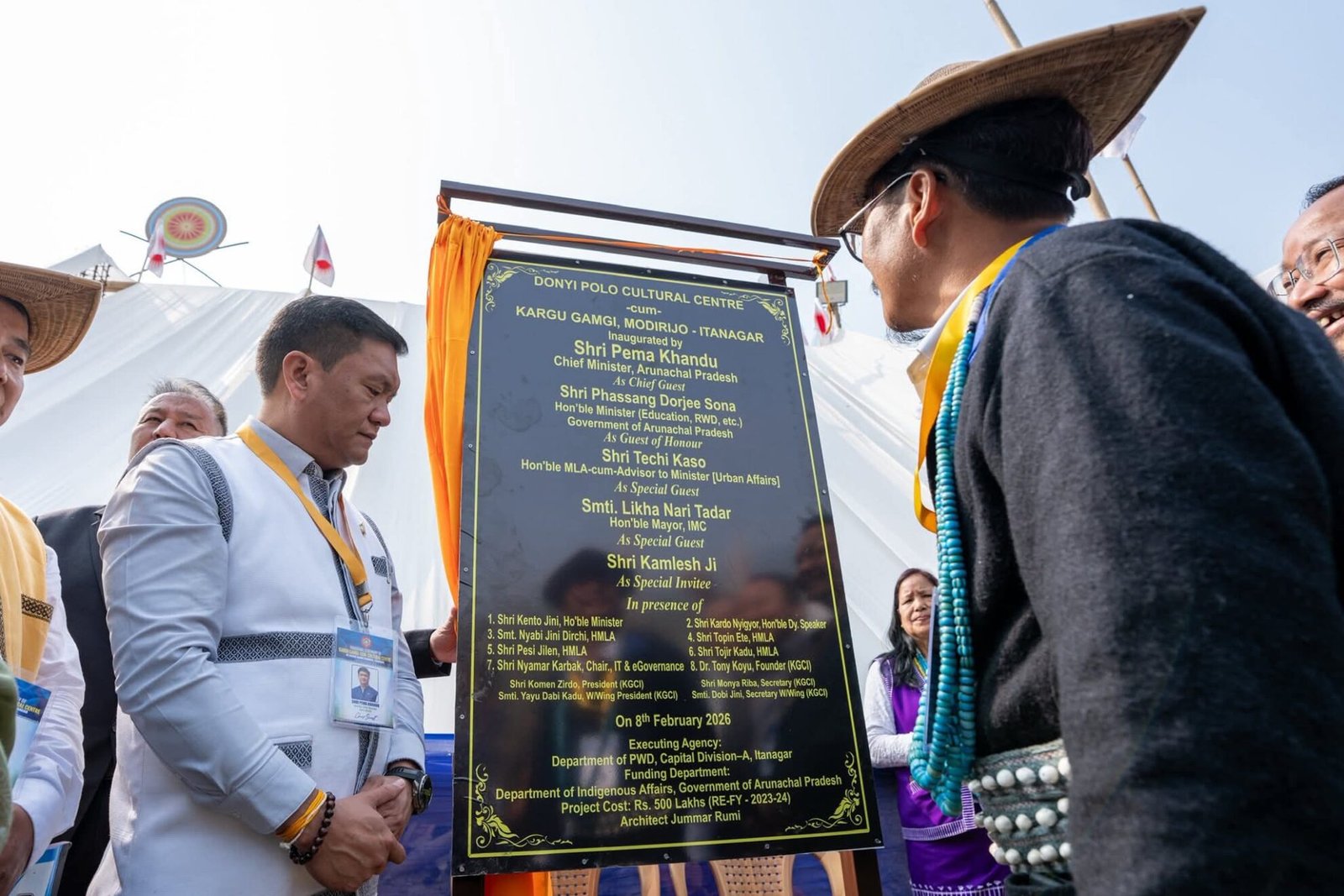 Arunachal CM Pema Khandu Inaugurates Donyi Polo Cultural Centre At Modirijo 