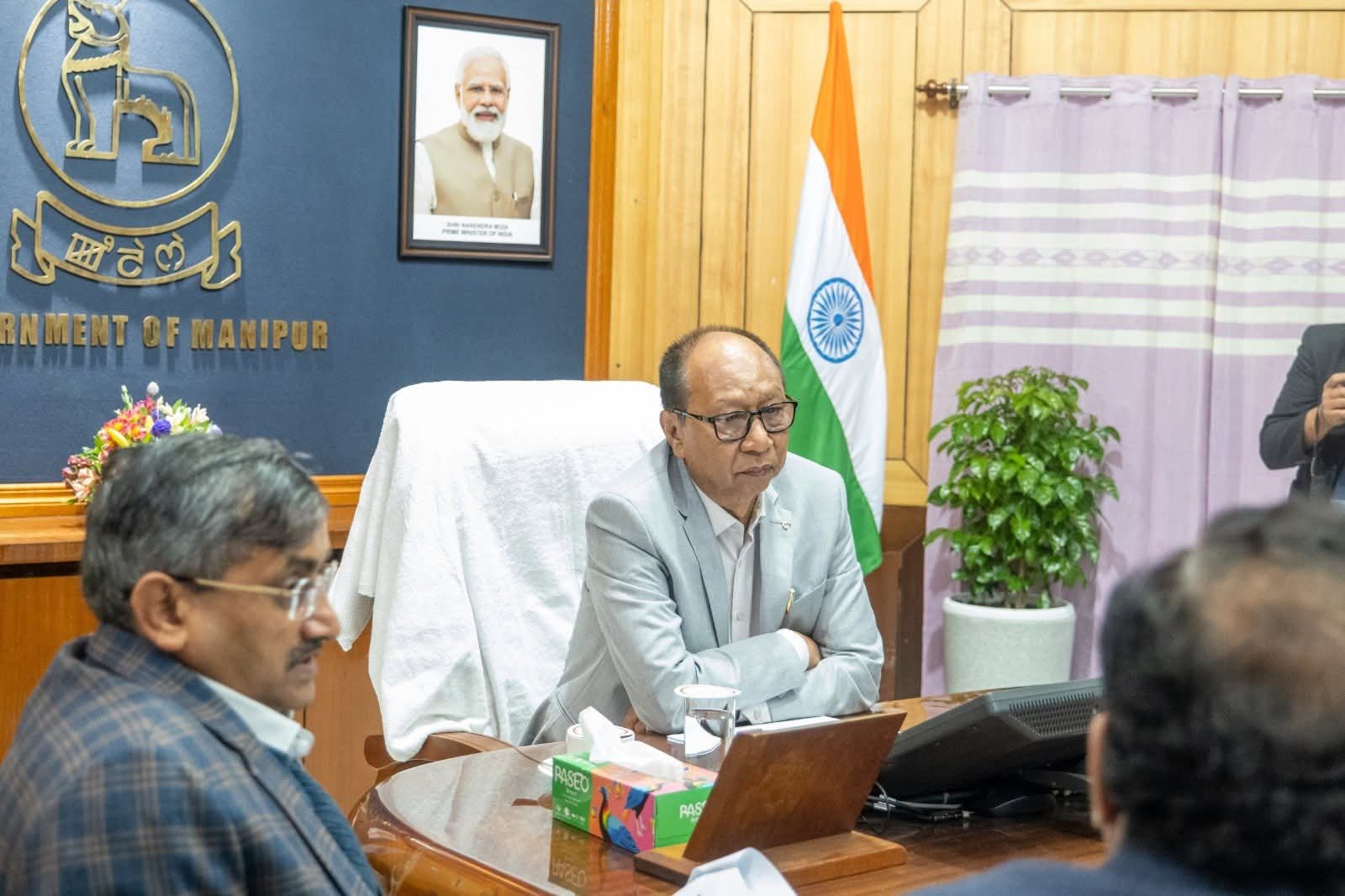 Manipur CM Reviews Integrated Farming System To Boost Economic Revival